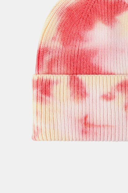 Tie-Dye Cuffed Rib-Knit Beanie Hat - Hats - FITGGINS