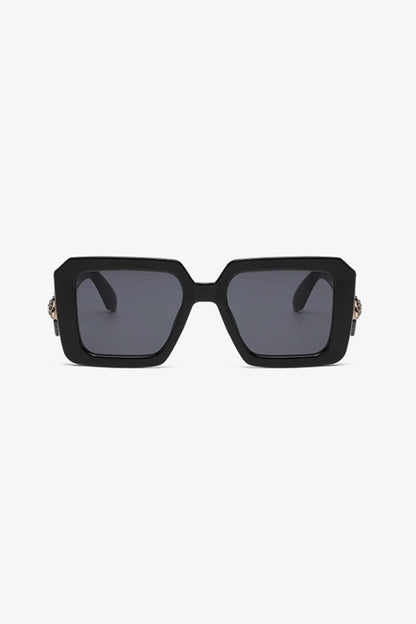 Polycarbonate Frame Square Sunglasses - Sunglasses - FITGGINS