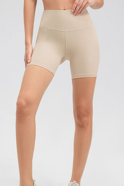 Wide Waistband Slim Fit Sports Shorts Fitggins