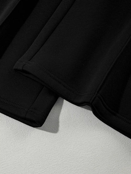 Drop Shoulder Zip Up Jacket and Drawstring Pants Active 2pcs Set Fitggins