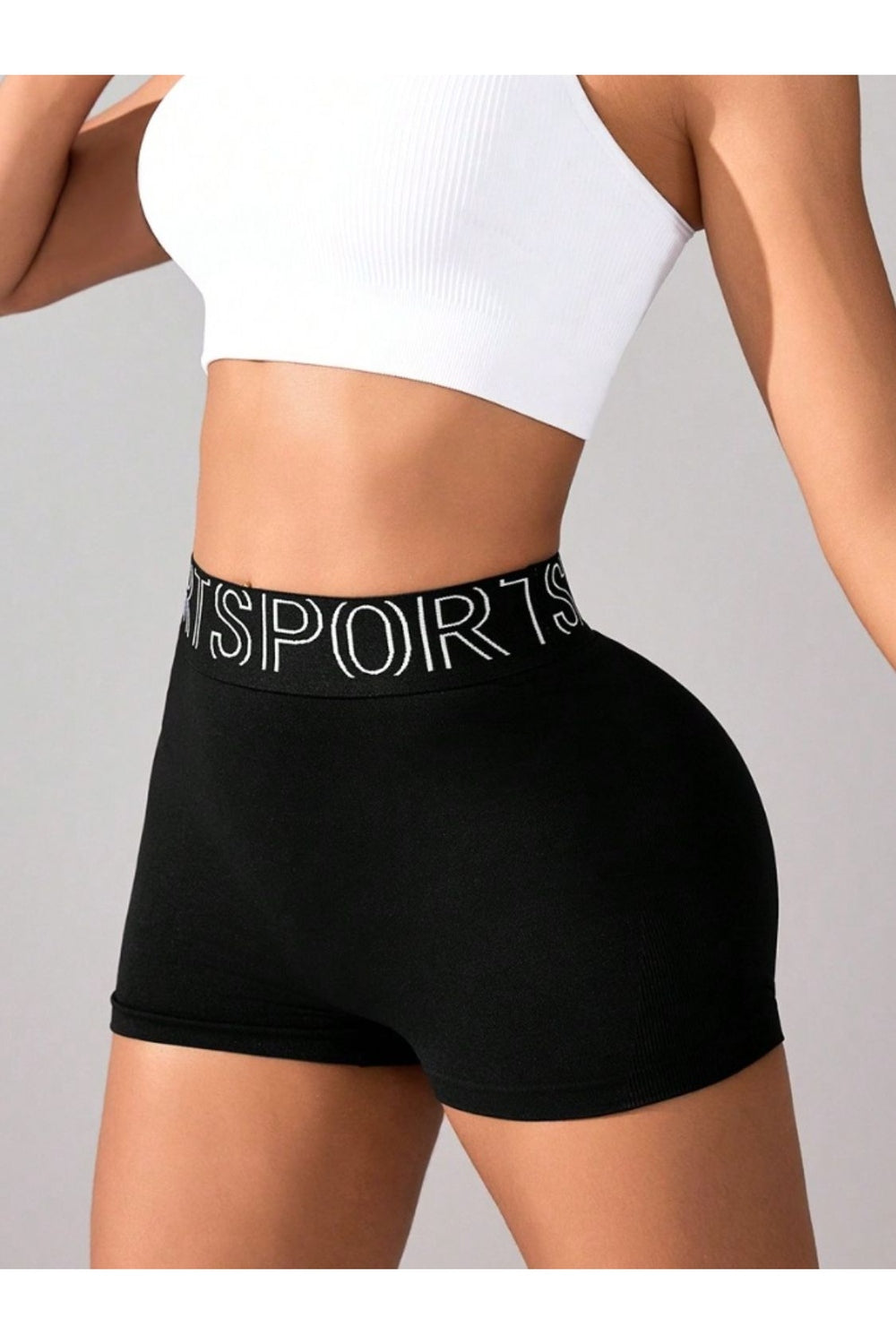 High Waist Active Shorts - Short Leggings - FITGGINS