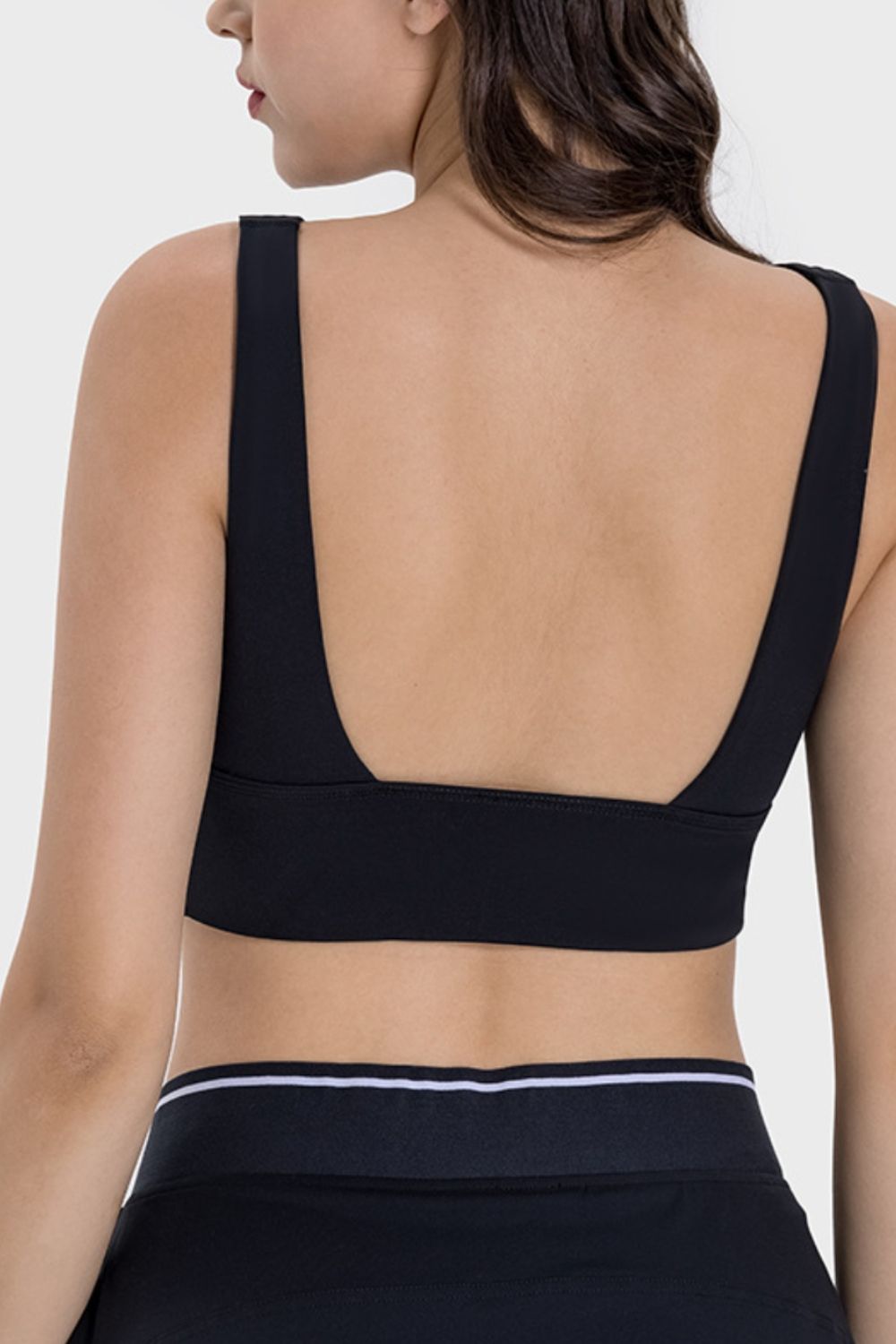 Backless Wide Strap Active Bra - Sports Bras - FITGGINS