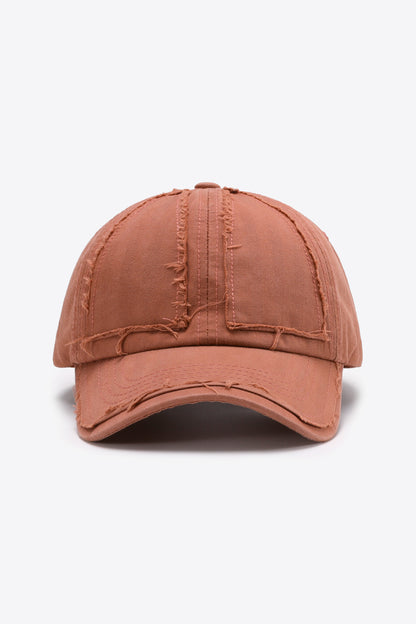 Distressed Adjustable Baseball Cap - Hats - FITGGINS