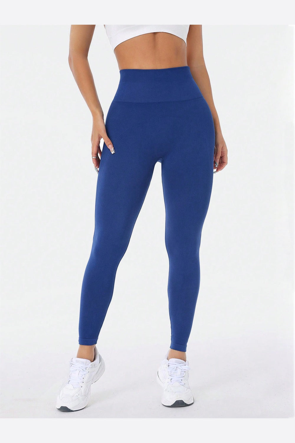 High Waist Active Leggings - Leggings - FITGGINS