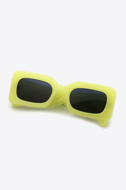 Polycarbonate Frame Rectangle Sunglasses - Sunglasses - FITGGINS