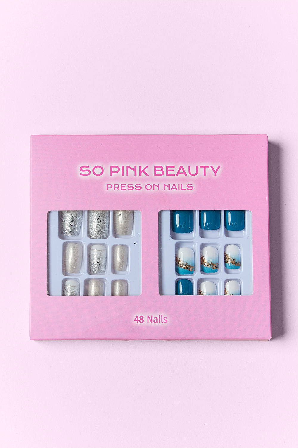 SO PINK BEAUTY Press On Nails 2 Packs - - FITGGINS