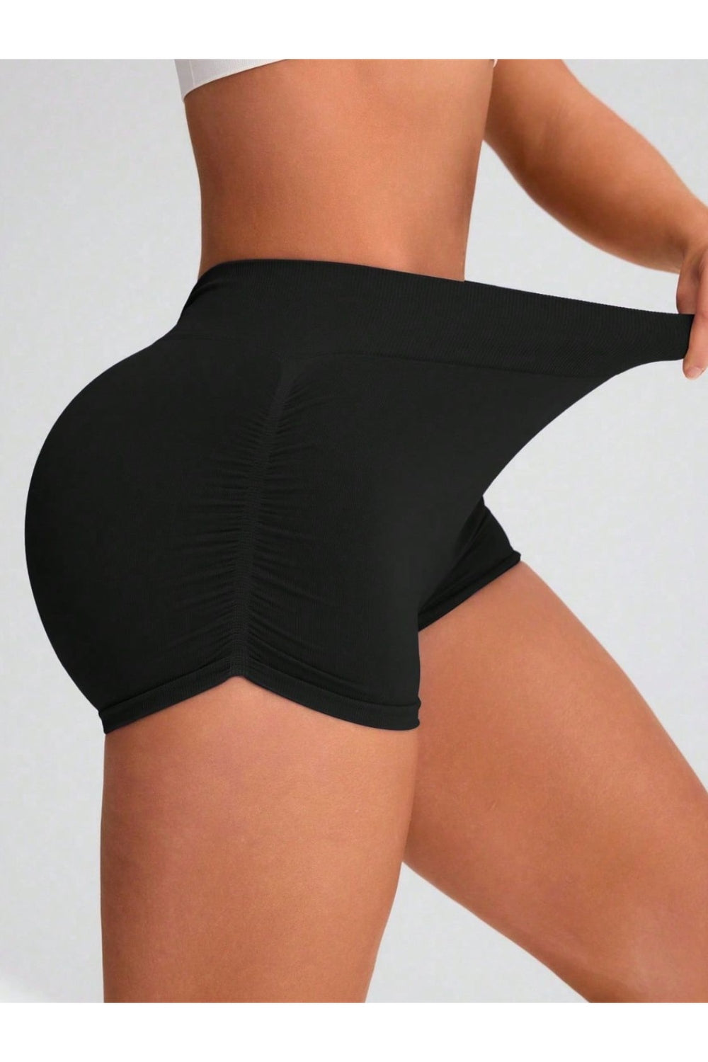 Elastic Waist Active Shorts - Short Leggings - FITGGINS