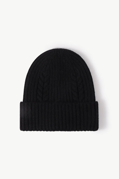 Cable-Knit Cuff Beanie - Hats - FITGGINS