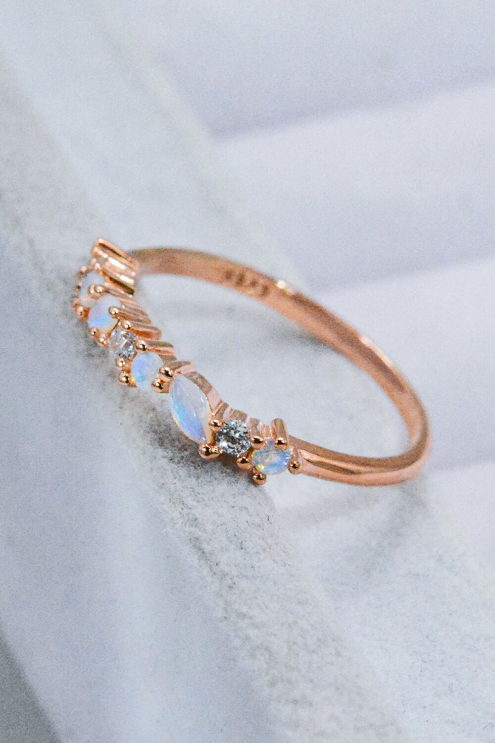 Moonstone and Zircon Decor Ring - Rings - FITGGINS