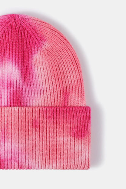 Tie-Dye Cuffed Rib-Knit Beanie Hat - Hats - FITGGINS