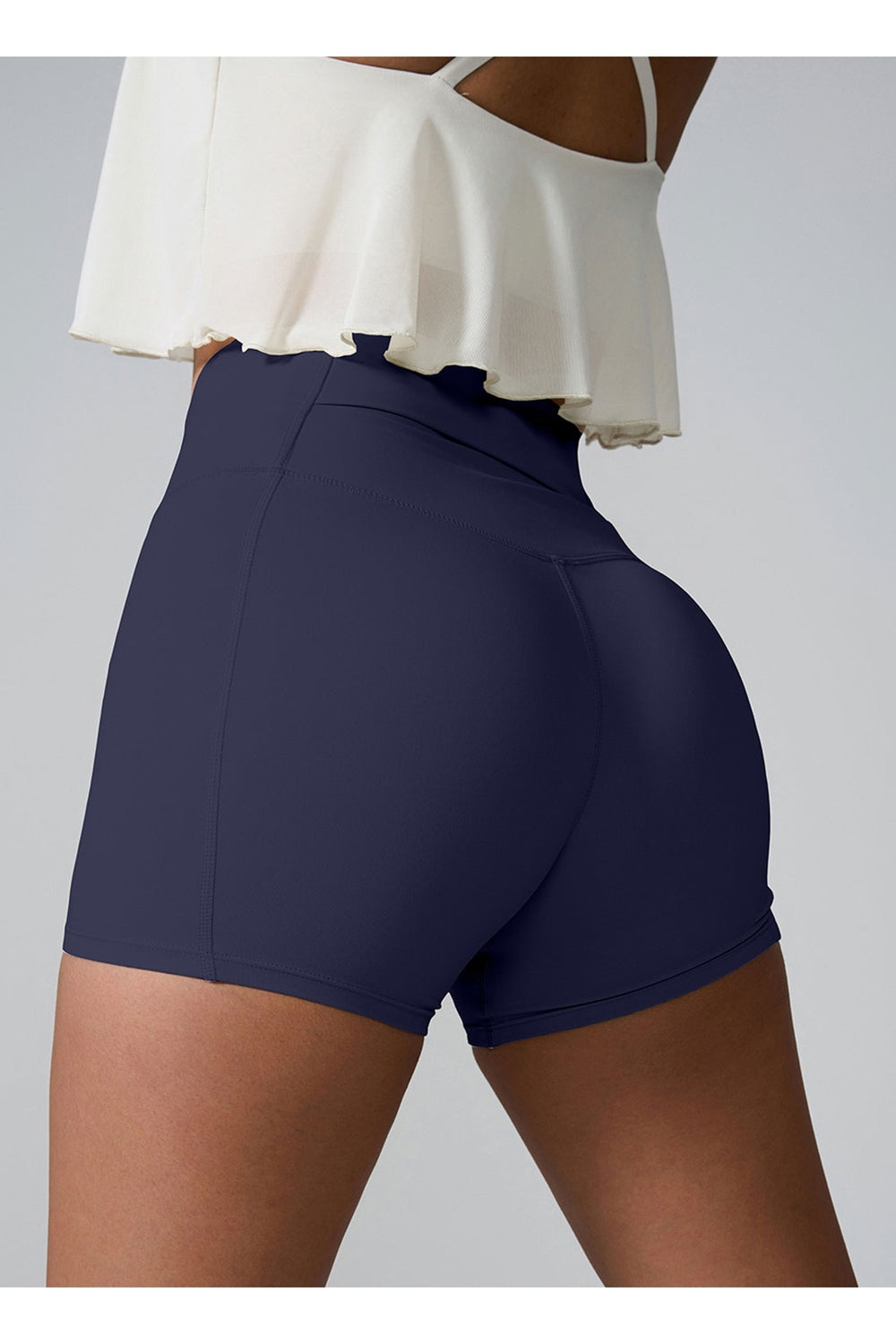 High Waist Active Shorts - Short Leggings - FITGGINS