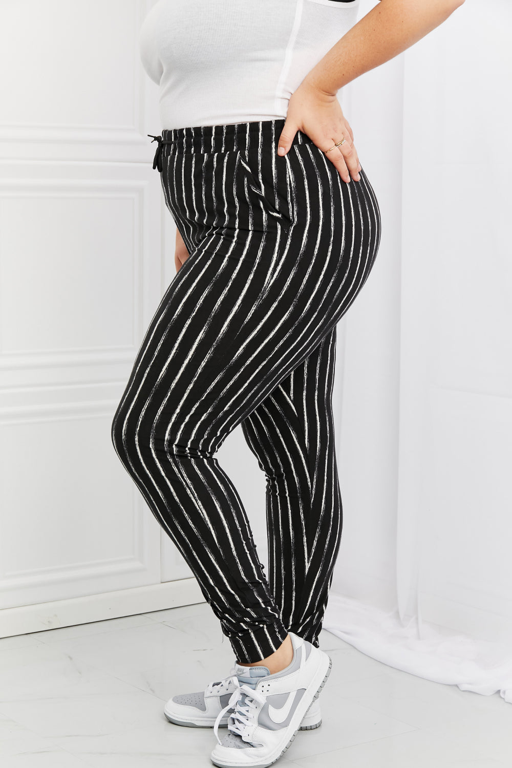 Leggings Depot Stay In Full Size Joggers - Pants - FITGGINS