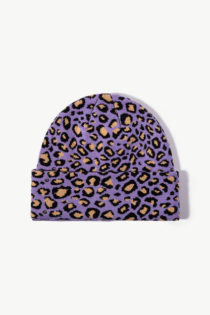 Leopard Pattern Cuffed Beanie - Hats - FITGGINS