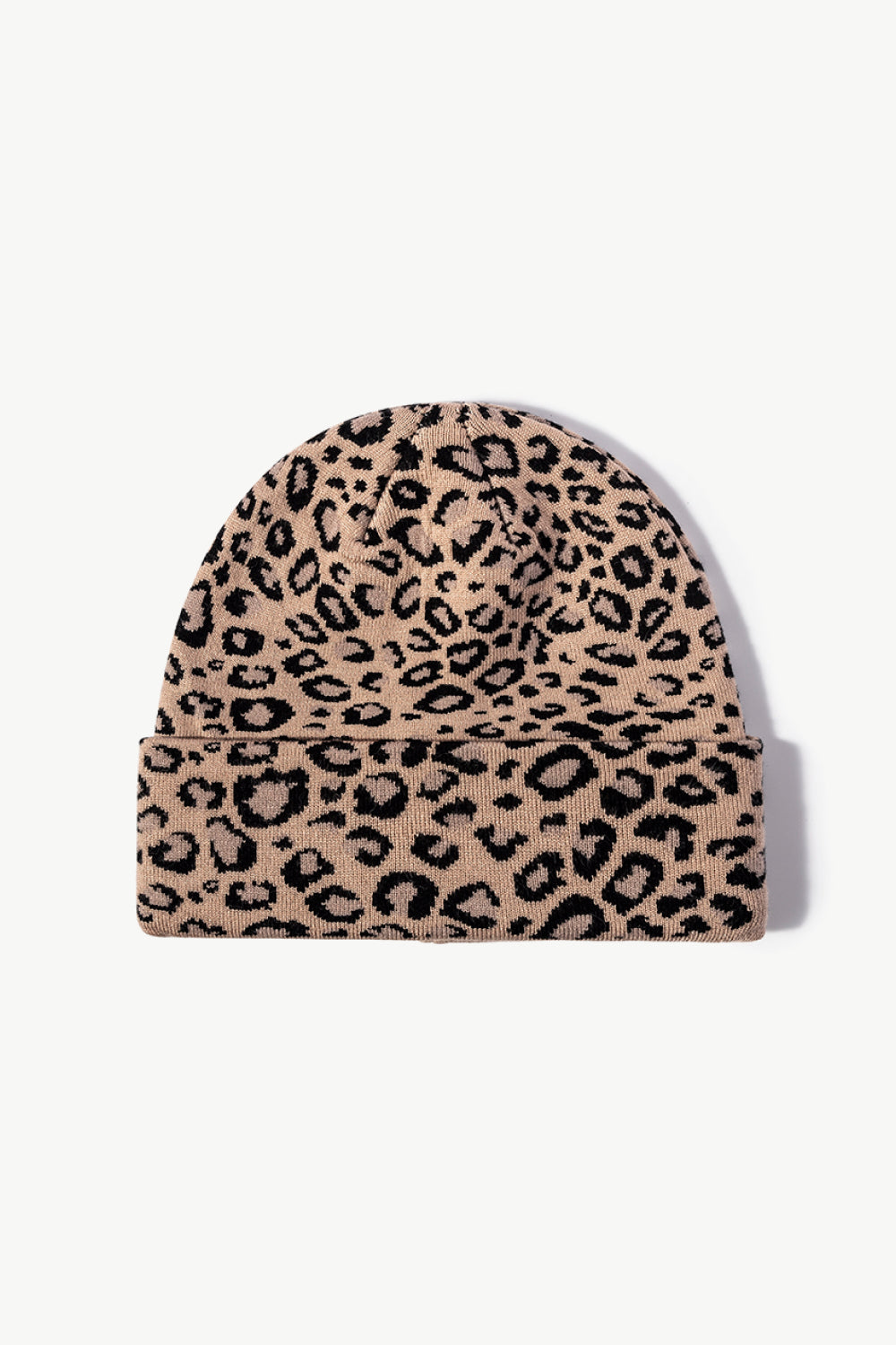 Leopard Pattern Cuffed Beanie - Hats - FITGGINS