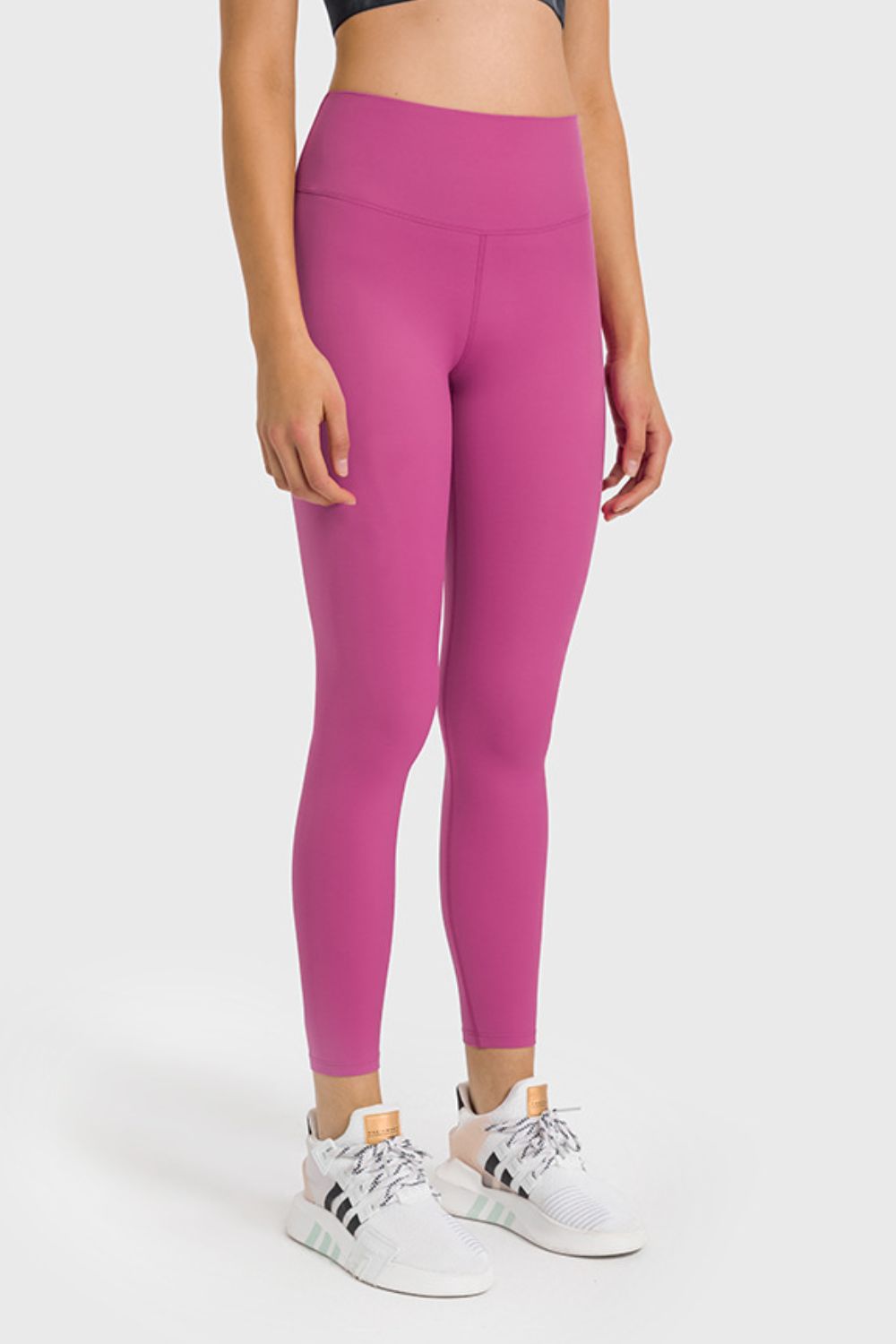 Millennia High Waist Ankle-Length Yoga Leggings Cerise Fitggins