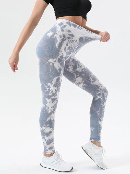 Tie-Dye High Waist Active Leggings Multicolor Fitggins