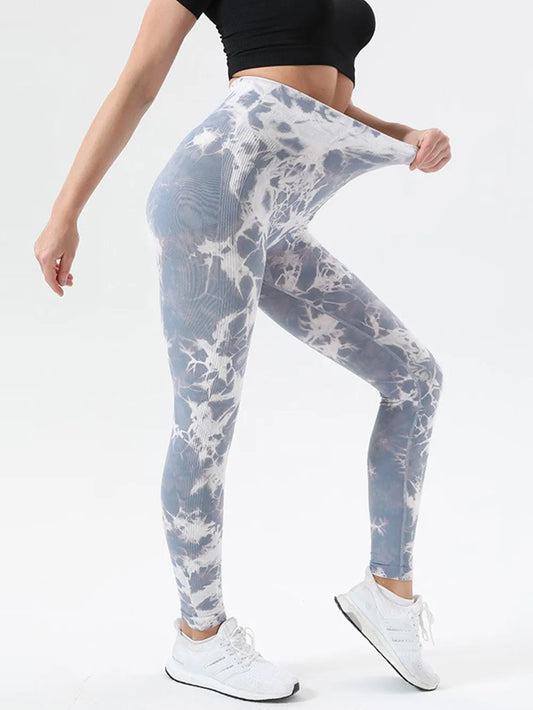 Tie-Dye High Waist Active Leggings Multicolor Fitggins