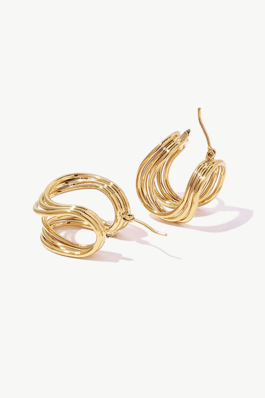 U-Shaped Hoop Earrings - Earrings - FITGGINS