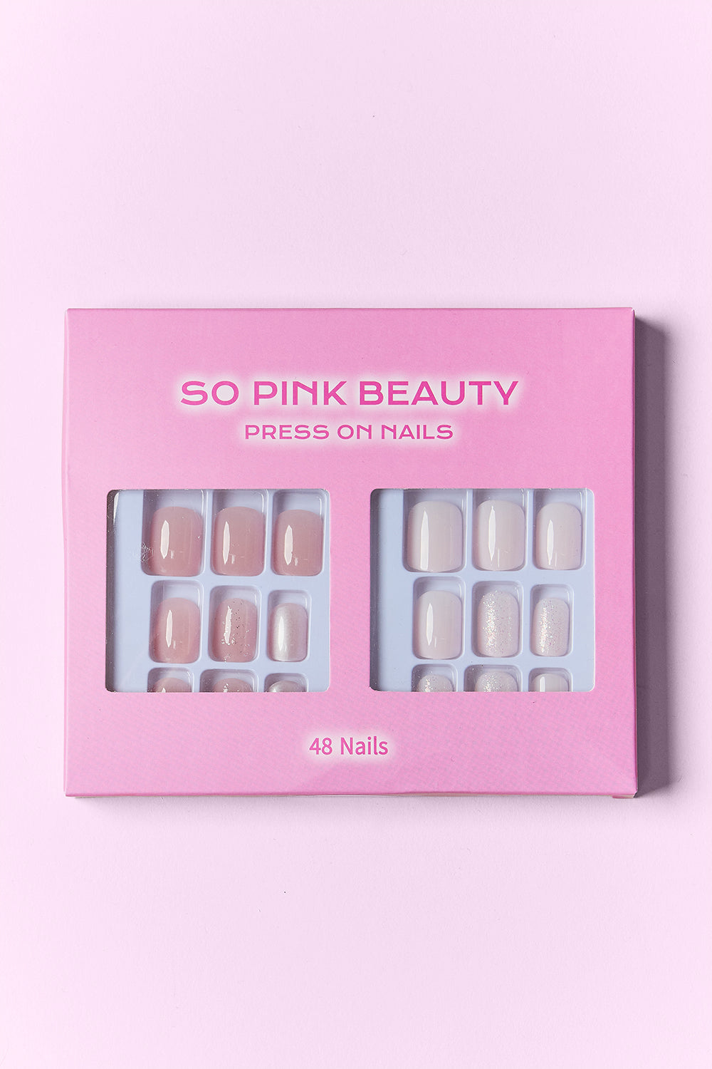 SO PINK BEAUTY Press On Nails 2 Packs - - FITGGINS