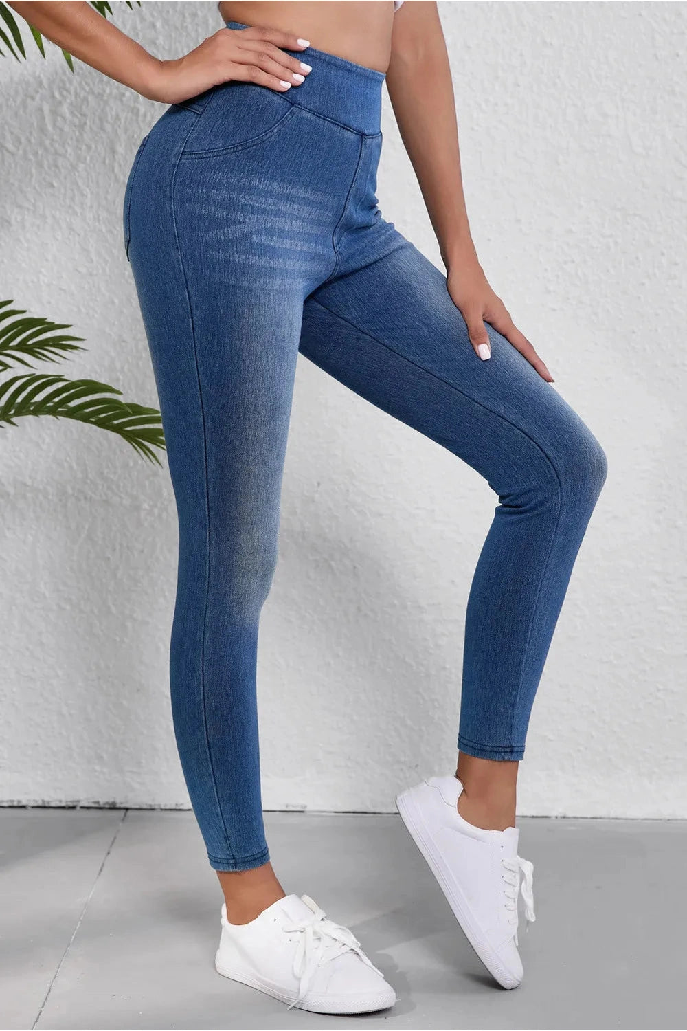 High Waist Skinny Jeans - Jeans - FITGGINS