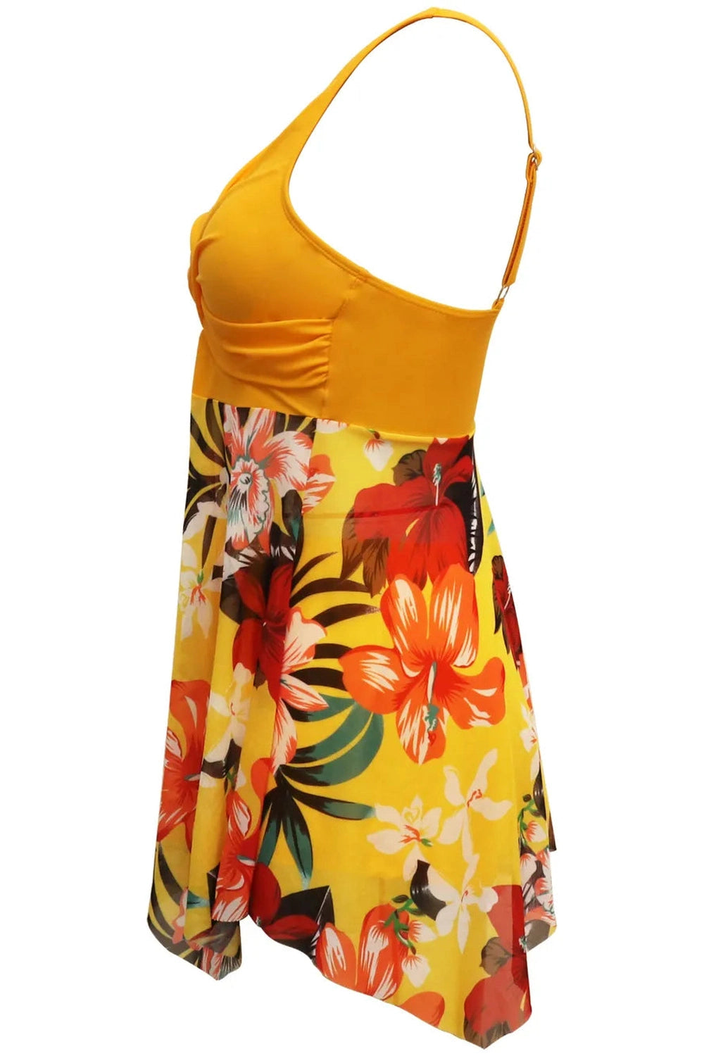 Printed Wide Strap Two-Piece Swim Set Fitggins