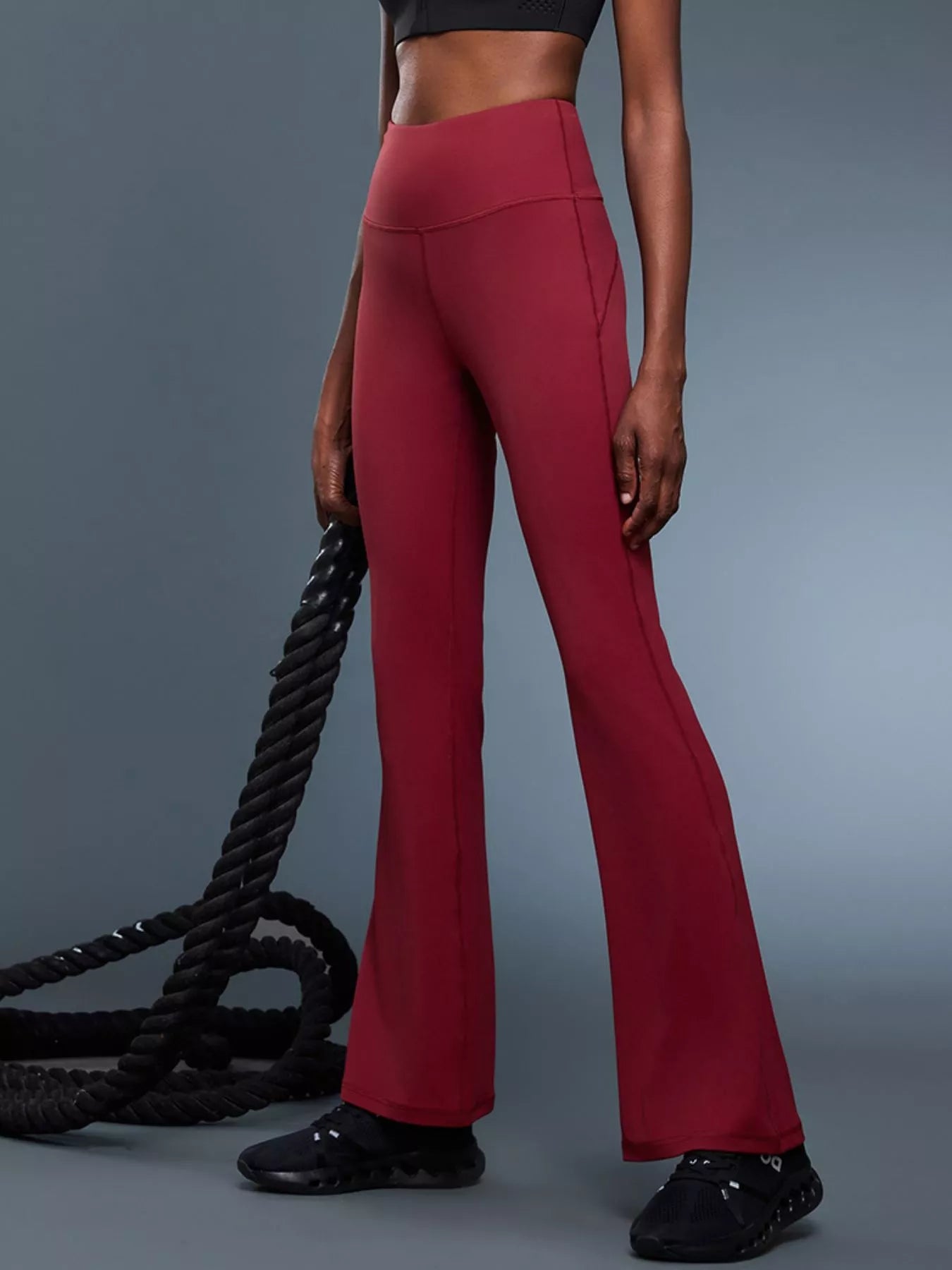 High-Waisted Flare Active Pants Fitggins