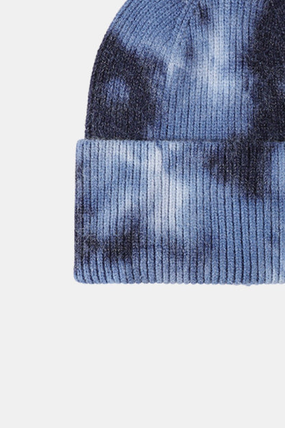 Tie-Dye Cuffed Rib-Knit Beanie Hat - Hats - FITGGINS