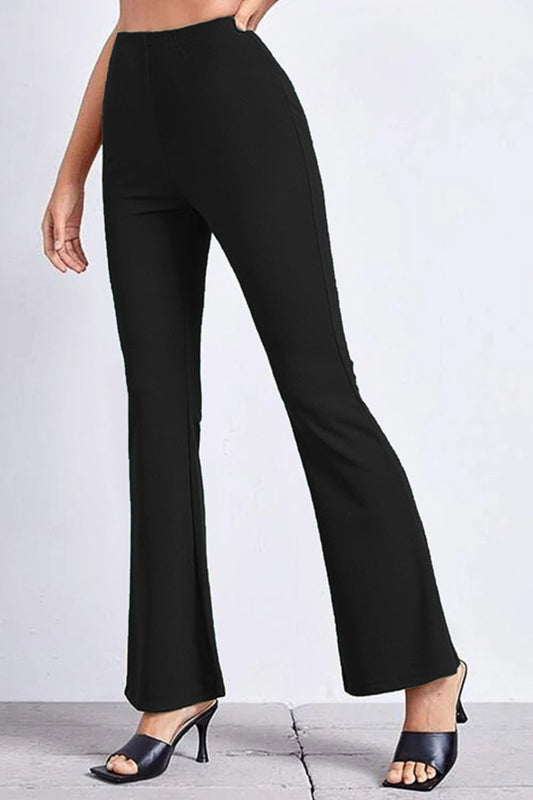 High Rise Flare Pants - Pants - FITGGINS