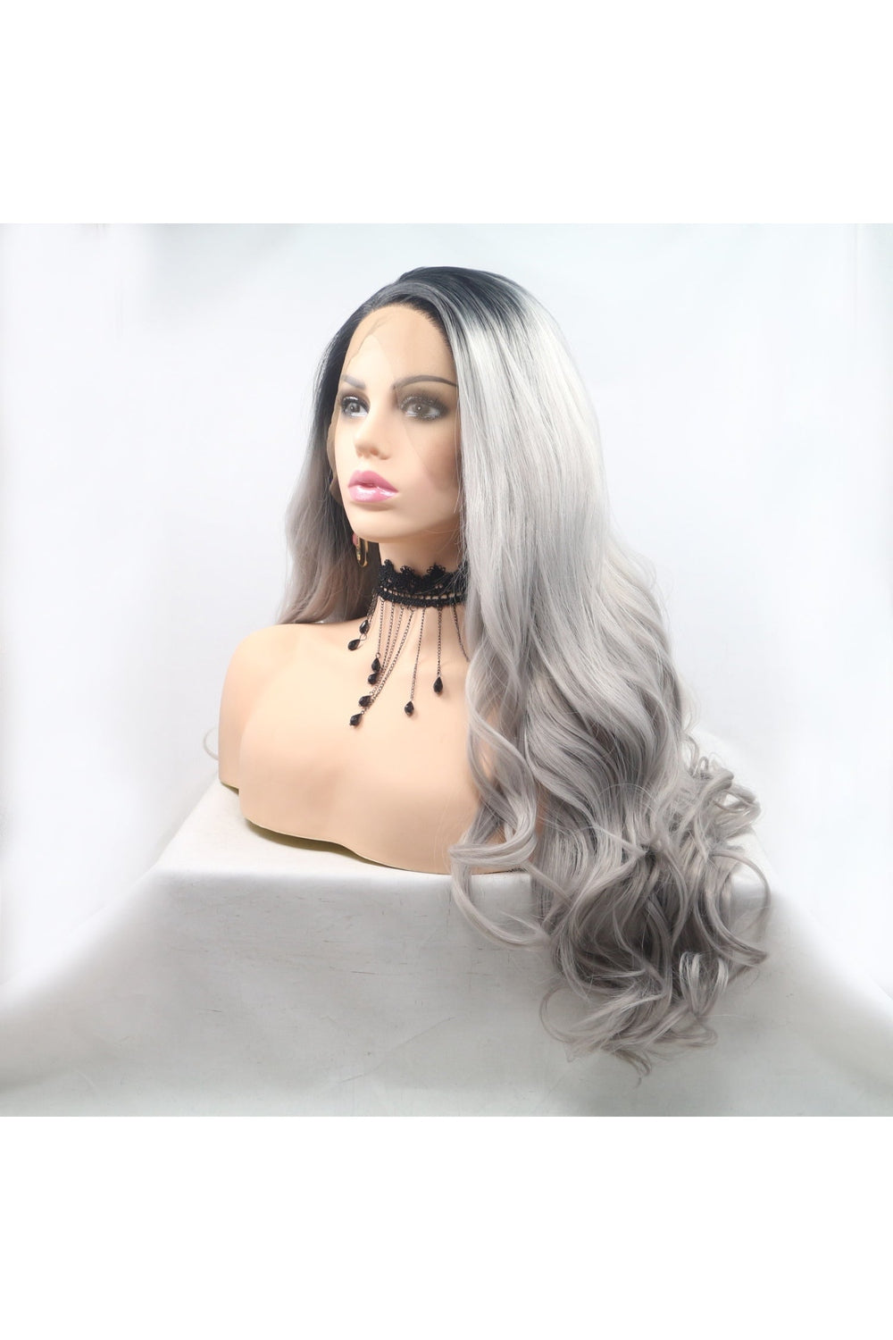 13*3" Lace Front Wigs Synthetic Long Wavy 24" 130% Density - Hair - FITGGINS