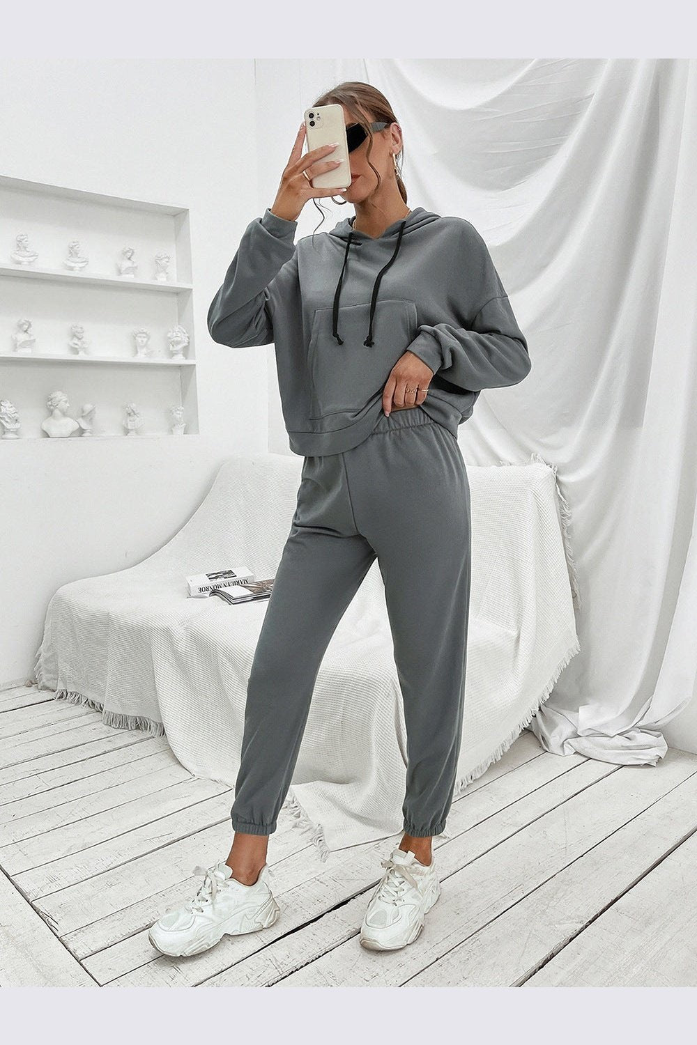 Sports Hoodie and Joggers Set - Active Set - FITGGINS