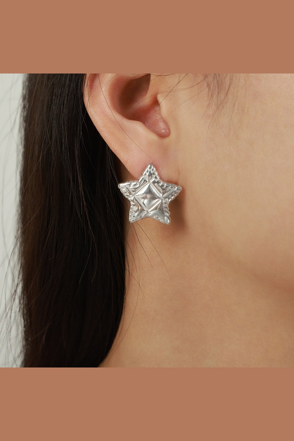 Titanium Steel Star Stud Earrings - Earrings - FITGGINS