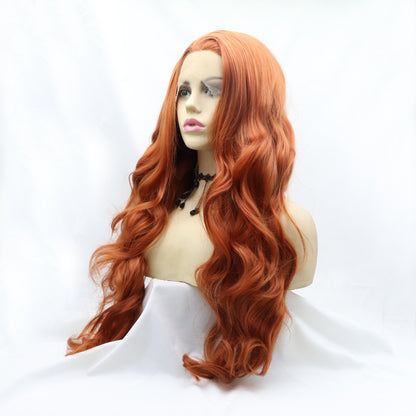 13*3" Lace Front Wigs Synthetic Long Wavy 24" 130% Density - Hair - FITGGINS