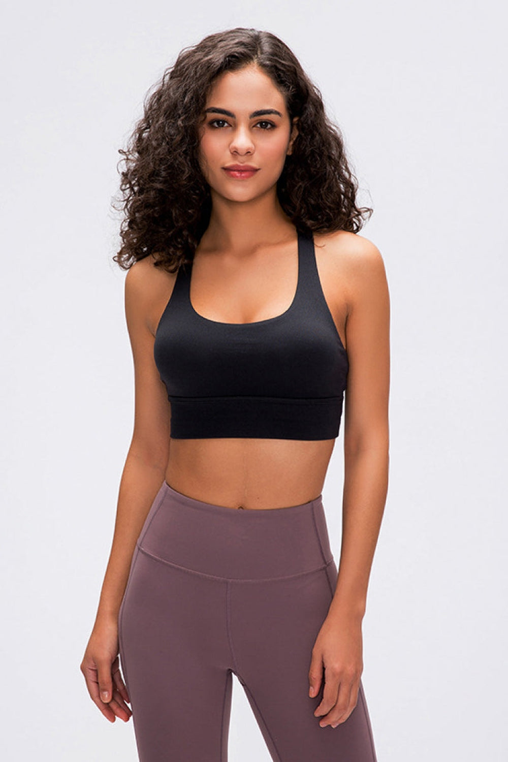 Millennia Double X Sports Bra - Basic Colors - Crop Tops & Tank Tops - FITGGINS