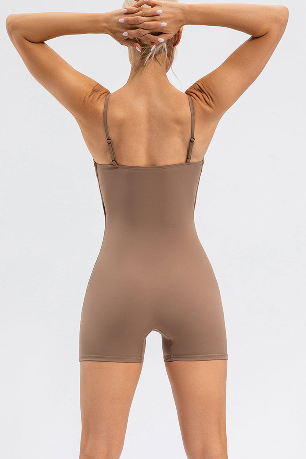 Spaghetti Strap Round Neck Romper - Active Set - FITGGINS