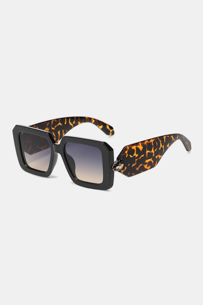 Polycarbonate Frame Square Sunglasses - Sunglasses - FITGGINS