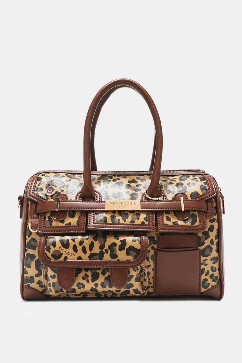 Nicole Lee USA Leopard Boston Bag - Handbag - FITGGINS