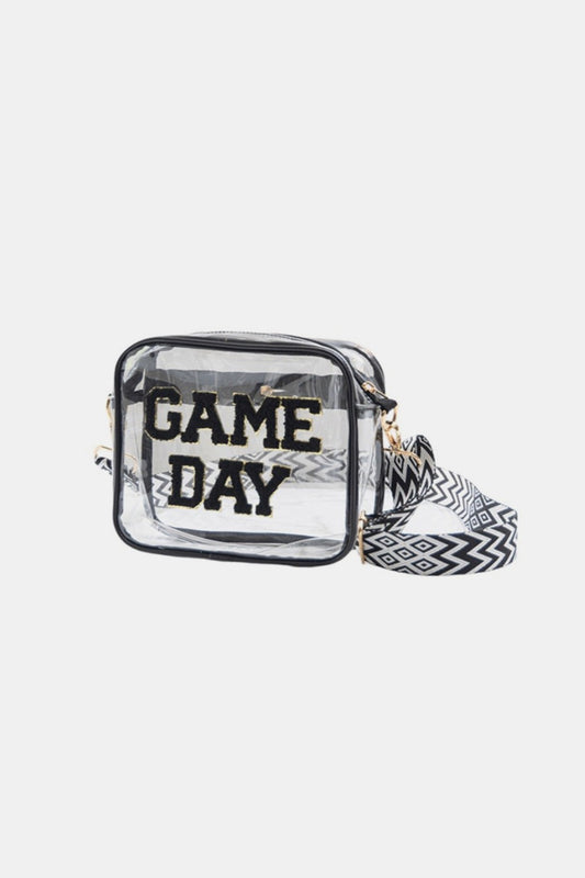 Zenana GAME DAY Stadium Approved Transparent Crossbody Bag - Handbag - FITGGINS