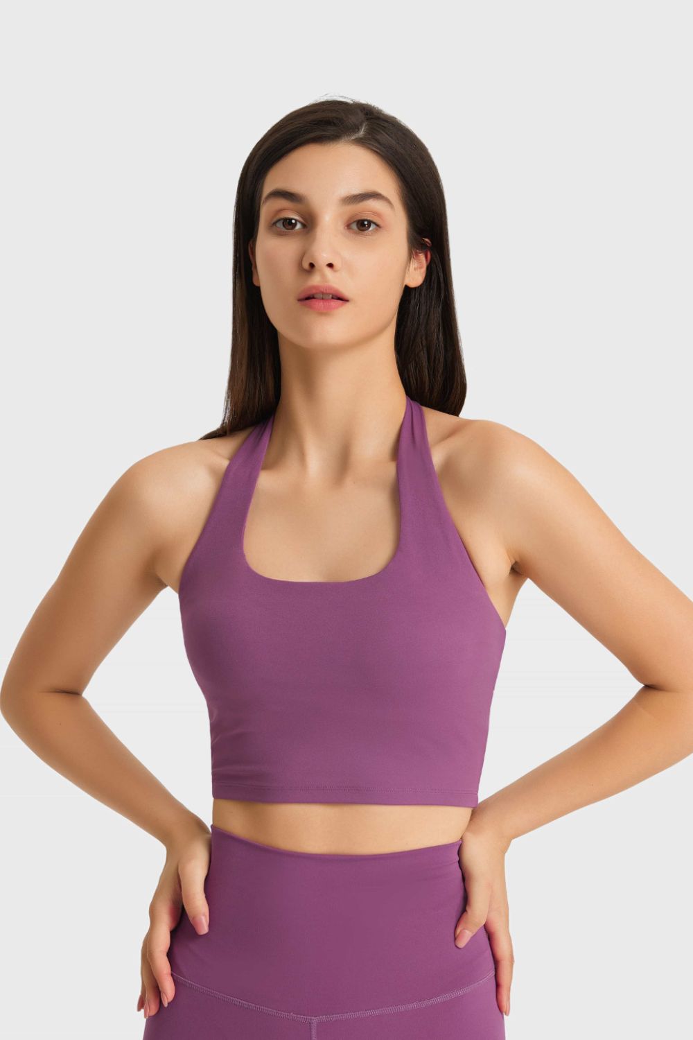 Millennia Breathable Halter Neck Sports Bra Fitggins