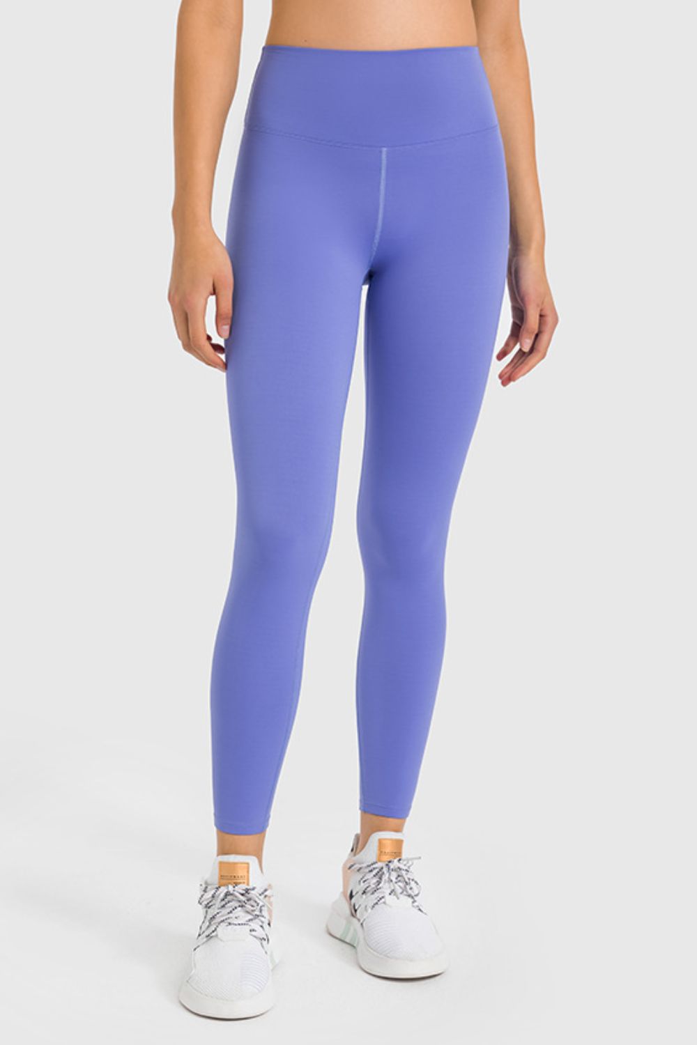 Millennia High Waist Ankle-Length Yoga Leggings Blue Purple Fitggins