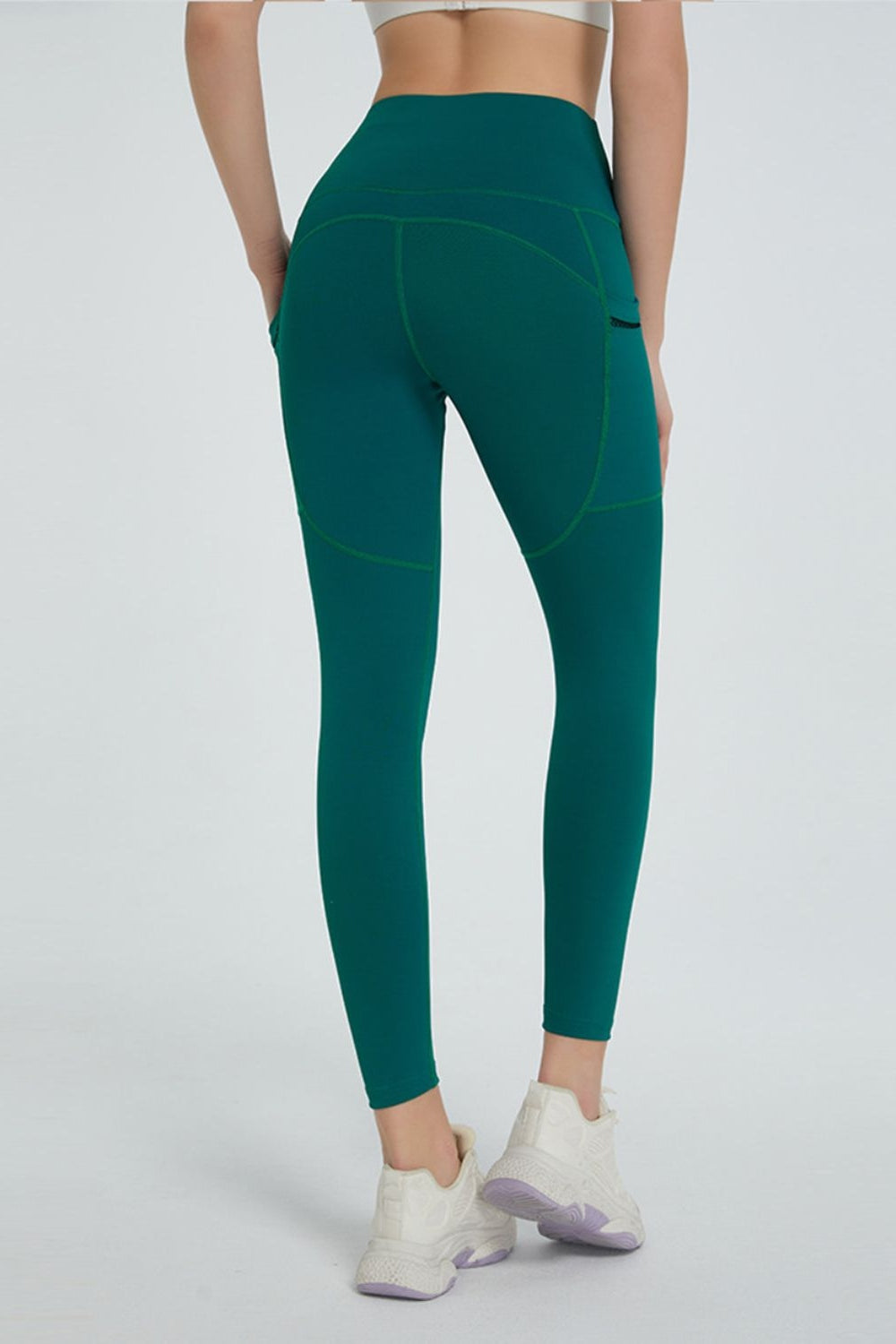 High Waist Active Leggings - Leggings - FITGGINS