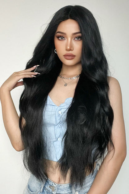 Full Machine Long Wave Synthetic Wigs 28'' - Hair - FITGGINS