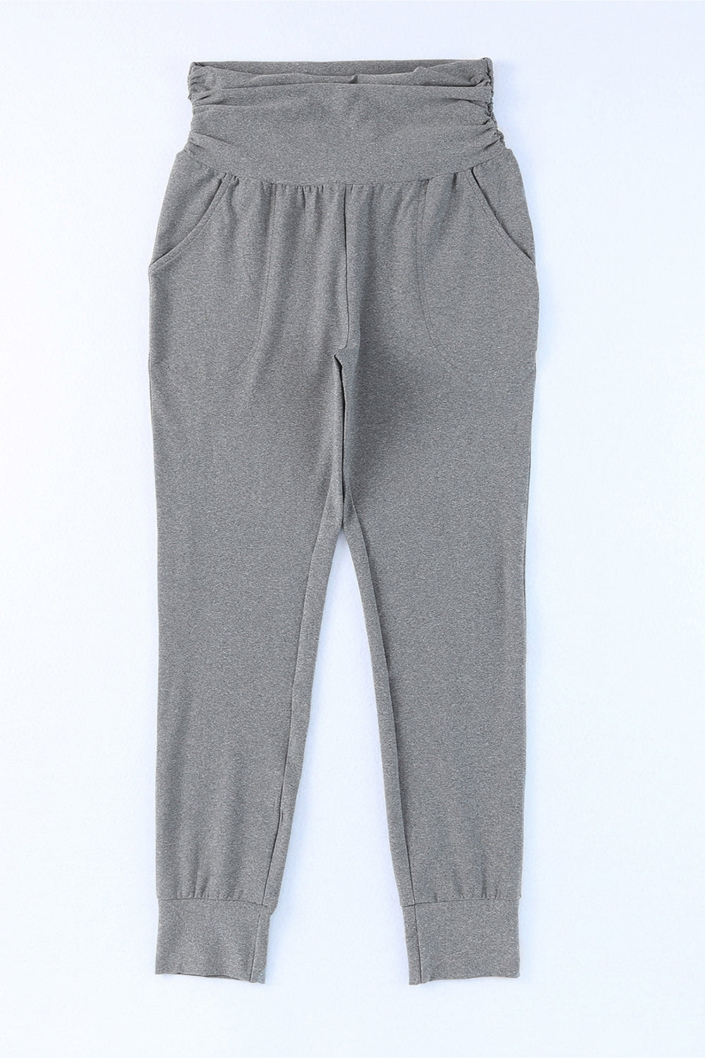 High-Rise Wide Waistband Joggers - Pants - FITGGINS