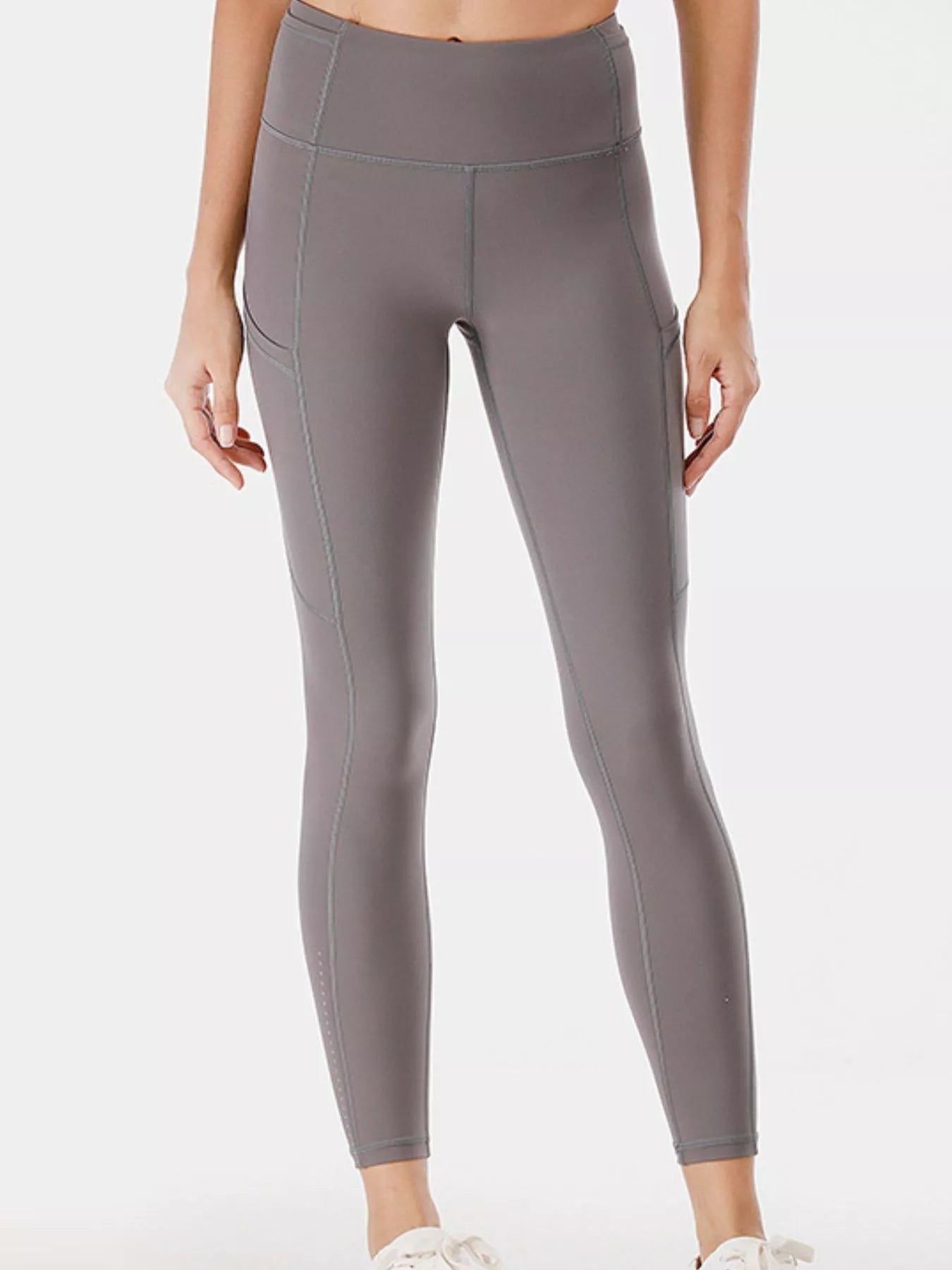 Full Size High-Waisted Active Leggings with Pockets Plus Size Fitggins