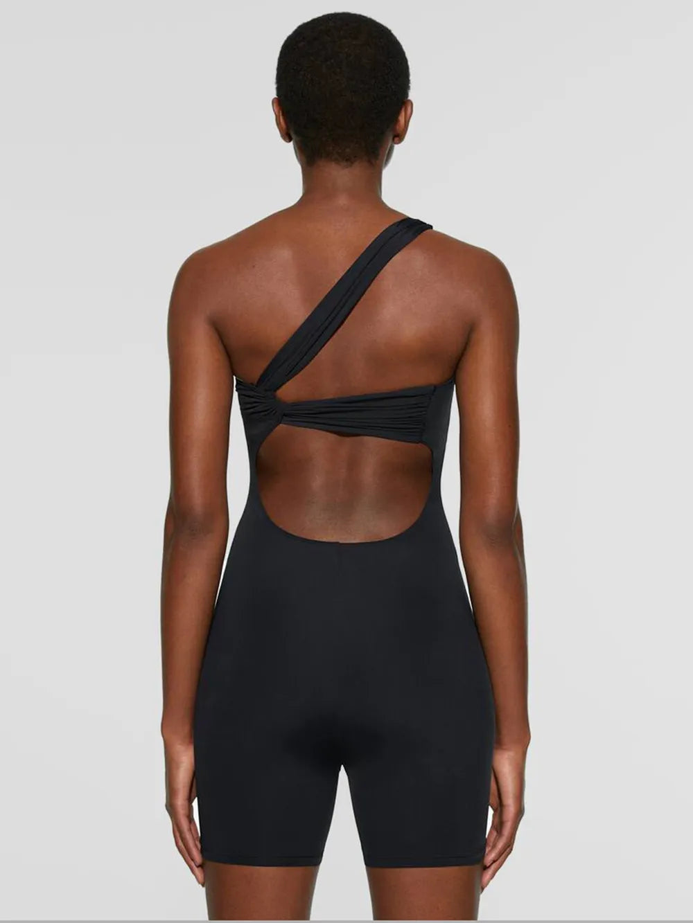 Single Shoulder Active Romper Fitggins