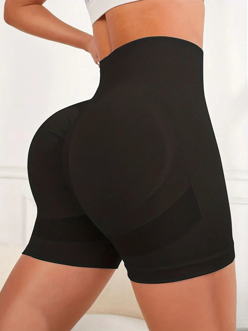 High Waist Active Shorts Fitggins