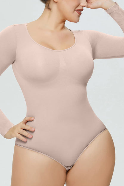 Long Sleeve Shaping Bodysuit Fitggins