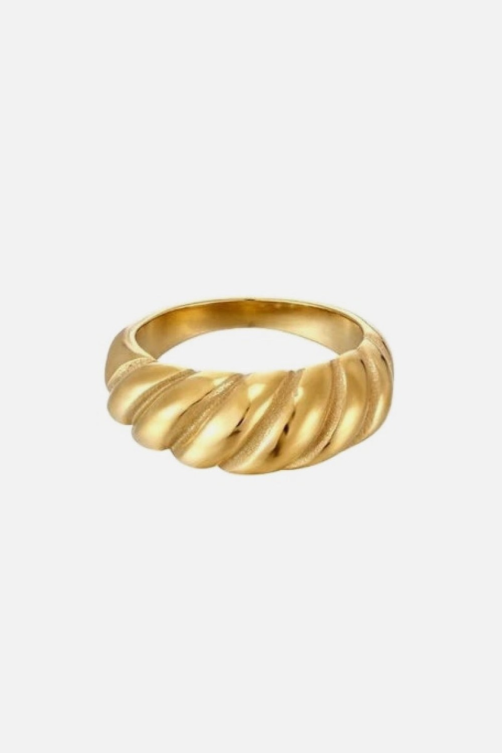 Gold Twisted Ring - Rings - FITGGINS