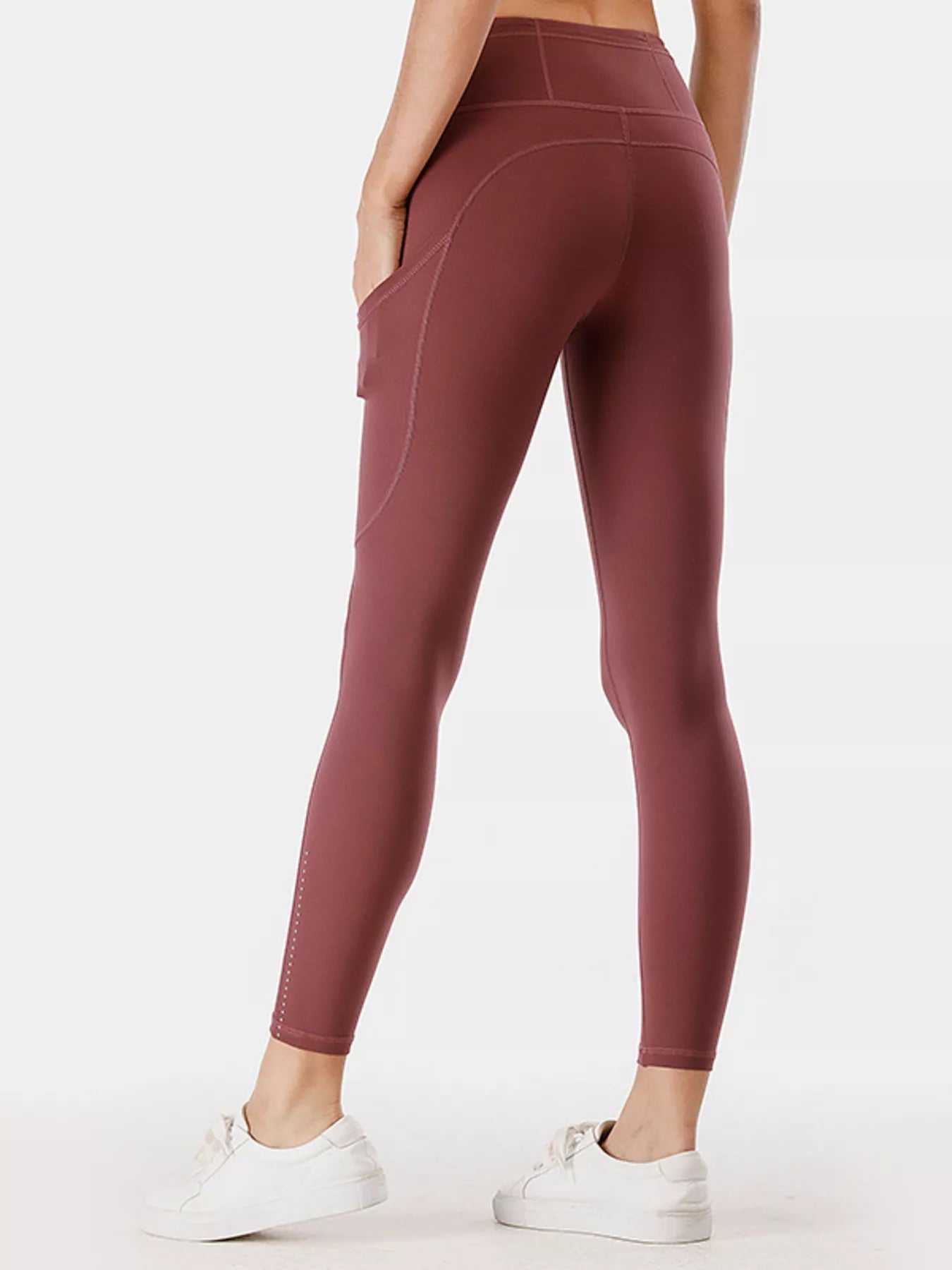 Full Size High-Waisted Active Leggings with Pockets Plus Size Fitggins