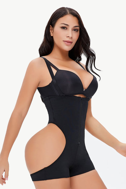 Full Size Cutout Under-Bust Shaping Bodysuit Fitggins