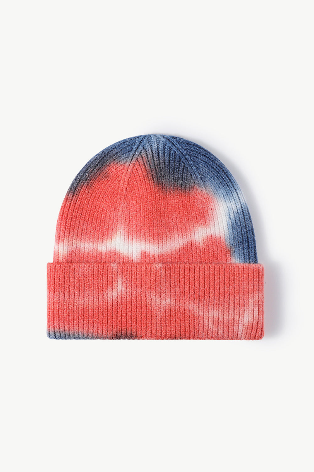 Tie-Dye Cuffed Knit Beanie - Hats - FITGGINS